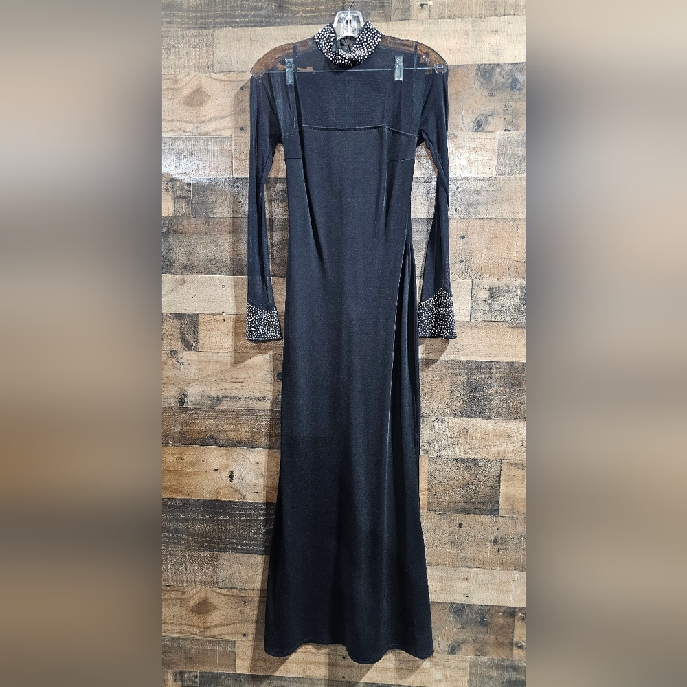 Boutique Sheer Long Dress size XS Black